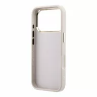   Guess PU 4G Resin Metal Logo Apple iPhone 18 Pro Max hátlap tok, rózsaszín-arany