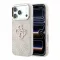Guess PU 4G Resin Metal Logo Apple iPhone 18 Pro hátlap tok, rózsaszín-arany
