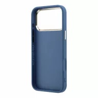   Guess PU 4G Resin Metal Logo Apple iPhone 18 Pro Max hátlap tok, kék-arany