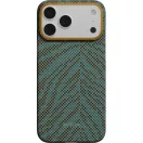 Pitaka Edge Breath of Veins Apple iPhone 18 Pro / 17 Pro hátlap tok, MagSafe, Dive Green, zöld
