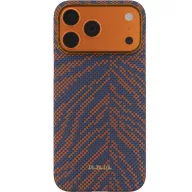   Pitaka Edge Breath of Veins Apple iPhone 18 Pro / 17 Pro hátlap tok, MagSafe, Burning Orange, narancs