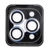   Bluestar Apple iPhone 18 Pro / 18 Pro Max lencsevédő üvegfólia felhelyező kerettel, világoskék