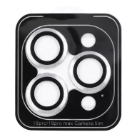   Bluestar Apple iPhone 18 Pro / 18 Pro Max lencsevédő üvegfólia felhelyező kerettel, ezüst