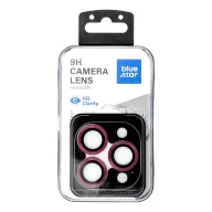   Bluestar Apple iPhone 18 Pro / 18 Pro Max lencsevédő üvegfólia felhelyező kerettel, Dark Cherry, lila
