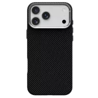   K-look Apple iPhone 18 Pro / 17 Pro tok, MagSafe, aramid minta, fekete-ezüst