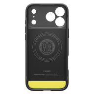   Spigen Rugged Armor MagFit Apple iPhone 18 Pro / 17 Pro tok, MagSafe, Matte Black, fekete