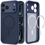   Spigen Ultra Hybrid MagFit Apple iPhone 18 Pro / 17 Pro tok, MagSafe, Frost, sötétkék