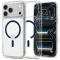 Spigen Ultra Hybrid MagFit Apple iPhone 18 Pro / 17 Pro tok, MagSafe, Clear, kék