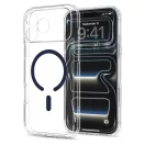Spigen Ultra Hybrid MagFit Apple iPhone 18 Pro / 17 Pro tok, MagSafe, Clear, kék