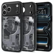   Spigen Ultra Hybrid MagFit Apple iPhone 18 Pro / 17 Pro tok, MagSafe, Zero One, fekete