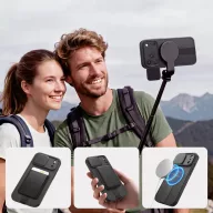   Tech-Protect Kevlar Aura Apple iPhone 18 Pro / 17 Pro MagSafe tok kameravédelemmel, kitámasztóval, fekete (matt)