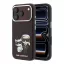 Karl Lagerfeld PU Semi Wrap Smooth Sketch Bodies Apple iPhone 18 Pro Max / 17 Pro Max tok, MagSafe, burgundi-ezüst