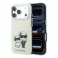 Karl Lagerfeld PU Semi Wrap Smooth Sketch Bodies Apple iPhone 18 Pro Max / 17 Pro Max tok, MagSafe, bézs-ezüst