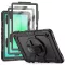 Tech-Protect Solid 2-Set Samsung Galaxy A9+ / Galaxy A11+ tablet tok kitámasztóval, kijelző védelemmel, fekete