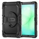 Tech-Protect Solid 2-Set Samsung Galaxy A9+ / Galaxy A11+ tablet tok kitámasztóval, kijelző védelemmel, fekete