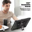 Tech-Protect Solid 2-Set Samsung Galaxy A9+ / Galaxy A11+ tablet tok kitámasztóval, kijelző védelemmel, fekete