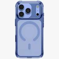   Uniq Lifepro Xtreme Magclick Apple iPhone 18 Pro / 17 Pro tok párnázott sarkakkal, MagSafe, átlátszó-kék