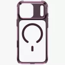 Uniq Lifepro Xtreme Magclick Apple iPhone 18 Pro / 17 Pro tok párnázott sarkakkal, MagSafe, átlátszó-lila
