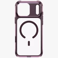   Uniq Lifepro Xtreme Magclick Apple iPhone 18 Pro / 17 Pro tok párnázott sarkakkal, MagSafe, átlátszó-lila