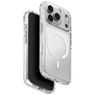   Uniq Lifepro Xtreme Magclick Apple iPhone 18 Pro Max / 17 Pro Max tok párnázott sarkakkal, csillámos, MagSafe, átlátszó-fehér