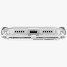 Uniq Lifepro Xtreme Magclick Apple iPhone 18 Pro Max / 17 Pro Max tok párnázott sarkakkal, csillámos, MagSafe, átlátszó-fehér
