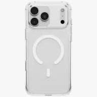   Uniq Lifepro Xtreme Magclick Apple iPhone 18 Pro / 17 Pro tok párnázott sarkakkal, MagSafe, átlátszó-fehér
