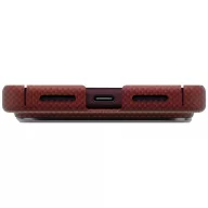   Uniq Keva Edge Magclick Apple iPhone 18 Pro Max / 17 Pro Max Aramid tok, MagSafe, kevlár, piros