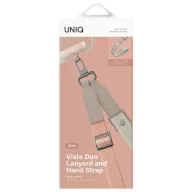   Uniq Vista 2in1 univerzális pánt, nyak / csukló pánt, telefontartó, bézs-szürke (barack)