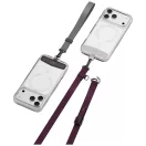 Uniq Vista Flex 2in1 univerzális pánt, nyak / csukló pánt, telefontartó, lila-szürke