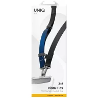   Uniq Vista Flex 2in1 univerzális pánt, nyak / csukló pánt, telefontartó, fekete-kék