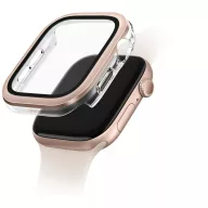   Uniq Voute Apple Watch 11 / Watch 10 42mm műanyag tok, kijelzővédő felülettel, rozéarany