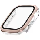 Uniq Voute Apple Watch 11 / Watch 10 42mm műanyag tok, kijelzővédő felülettel, rozéarany