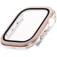   Uniq Voute Apple Watch 11 / Watch 10 42mm műanyag tok, kijelzővédő felülettel, rozéarany