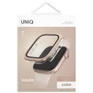 Uniq Voute Apple Watch 11 / Watch 10 42mm műanyag tok, kijelzővédő felülettel, rozéarany