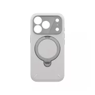   Uniq Elix Apple iPhone 18 Pro / 17 Pro tok gyűrűs telefontartóval, MagSafe, 360 fokban forgatható, ezüst
