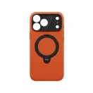 Uniq Elix Apple iPhone 18 Pro Max / 17 Pro Max tok gyűrűs telefontartóval, MagSafe, 360 fokban forgatható, narancs