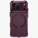 Uniq Swivix Apple iPhone 18 Pro / 17 Pro tok gyűrűs telefontartóval, MagSafe, 360 fokban forgatható, lila