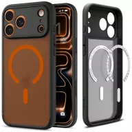   Spigen Ultra Hybrid Mag Apple iPhone 18 Pro / 17 Pro tok, MagSafe, fekete-narancs