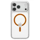 Spigen Ultra Hybrid MagFit Apple iPhone 18 Pro / 17 Pro tok, MagSafe, Clear, átlátszó-narancssárga
