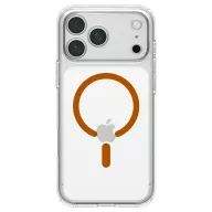   Spigen Ultra Hybrid MagFit Apple iPhone 18 Pro / 17 Pro tok, MagSafe, Clear, átlátszó-narancssárga
