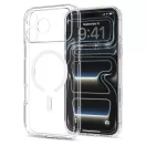 Spigen Ultra Hybrid MagFit Apple iPhone 18 Pro / 17 Pro tok, MagSafe, Clear, átlátszó-fehér