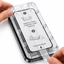 Apple iPhone 16 / 15 kijelzővédő üvegfólia felhelyező kerettel, HD, tempered glass