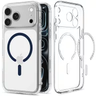   Spigen Ultra Hybrid MagFit Apple iPhone 18 Pro Max / 17 Pro Max tok, MagSafe, Clear, átlátszó-kék