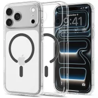   Spigen Ultra Hybrid MagFit Apple iPhone 18 Pro Max / 17 Pro Max tok, MagSafe, Clear, átlátszó-szürke