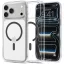 Spigen Ultra Hybrid MagFit Apple iPhone 18 Pro Max / 17 Pro Max tok, MagSafe, Clear, átlátszó-szürke