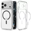 Spigen Ultra Hybrid MagFit Apple iPhone 18 Pro Max / 17 Pro Max tok, MagSafe, Clear, átlátszó-szürke