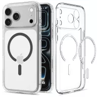   Spigen Ultra Hybrid MagFit Apple iPhone 18 Pro Max / 17 Pro Max tok, MagSafe, Clear, átlátszó-szürke