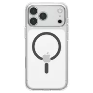   Spigen Ultra Hybrid MagFit Apple iPhone 18 Pro Max / 17 Pro Max tok, MagSafe, Clear, átlátszó-szürke