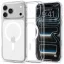 Spigen Ultra Hybrid MagFit Apple iPhone 18 Pro Max / 17 Pro Max tok, MagSafe, Clear, átlátszó-fehér