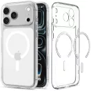 Spigen Ultra Hybrid MagFit Apple iPhone 18 Pro Max / 17 Pro Max tok, MagSafe, Clear, átlátszó-fehér